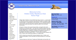 Desktop Screenshot of hiddenvalleyobedienceclub.org